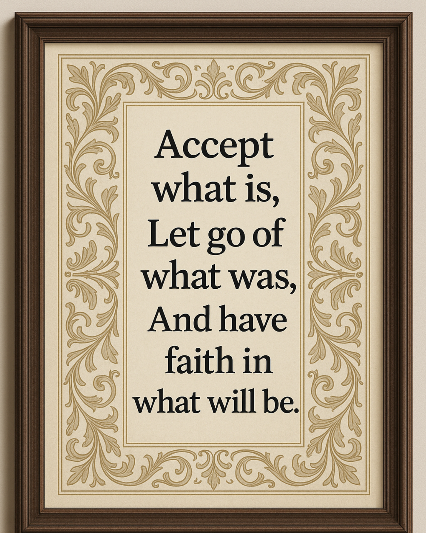 "Inspirational Printable wall art- accept what is